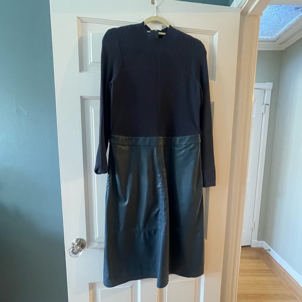 Ted Baker Knit & Leather Dress
